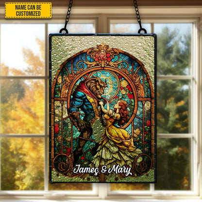 Personalized Couple Water Ripple Acrylic Suncatcher