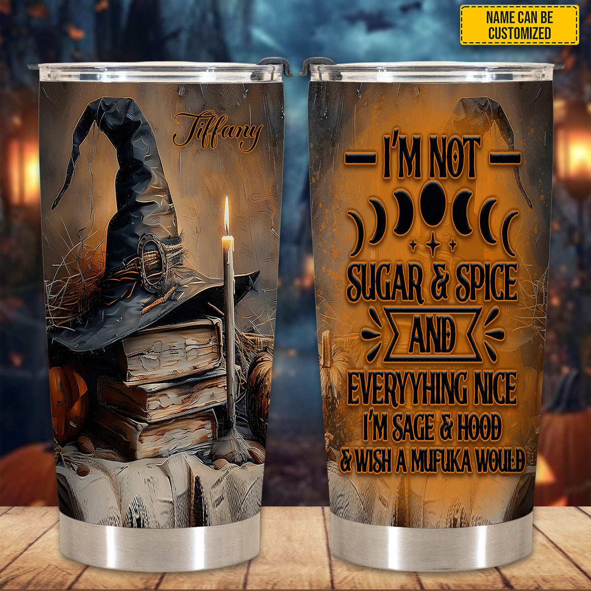 Personalized Witchy Vibes Tumbler