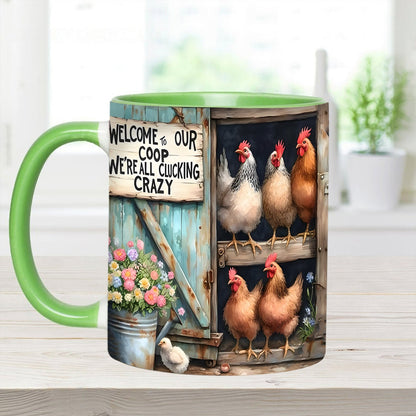 Welcome To Our Coop - Chicken Accent Mug