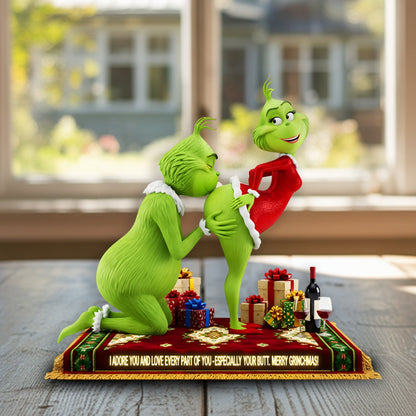Monster Green Love – Personalized Christmas Acrylic Plaque