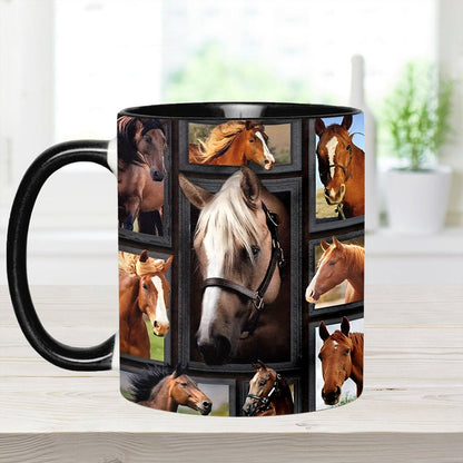 Loves Horses - Horse Accent Mug