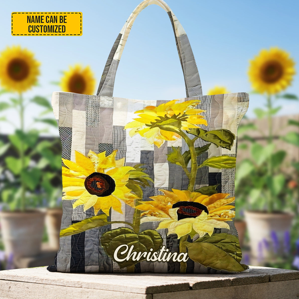 Sunflower Beautiful - Personalized Sunflower Tote Bag