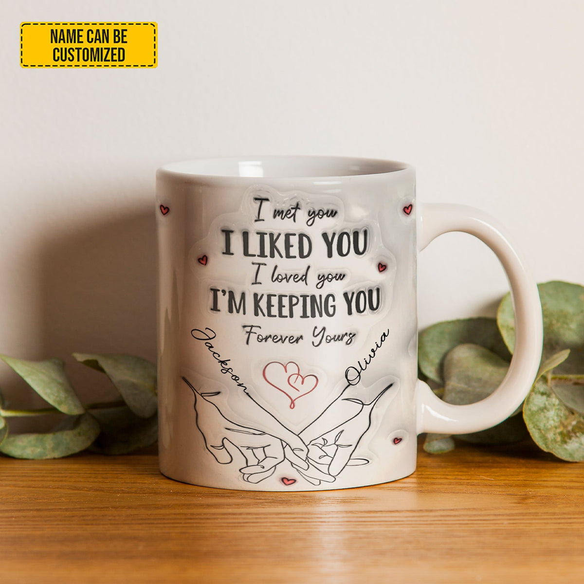 I Met You I Liked You I’m Keeping You - Personalized Couple Mug