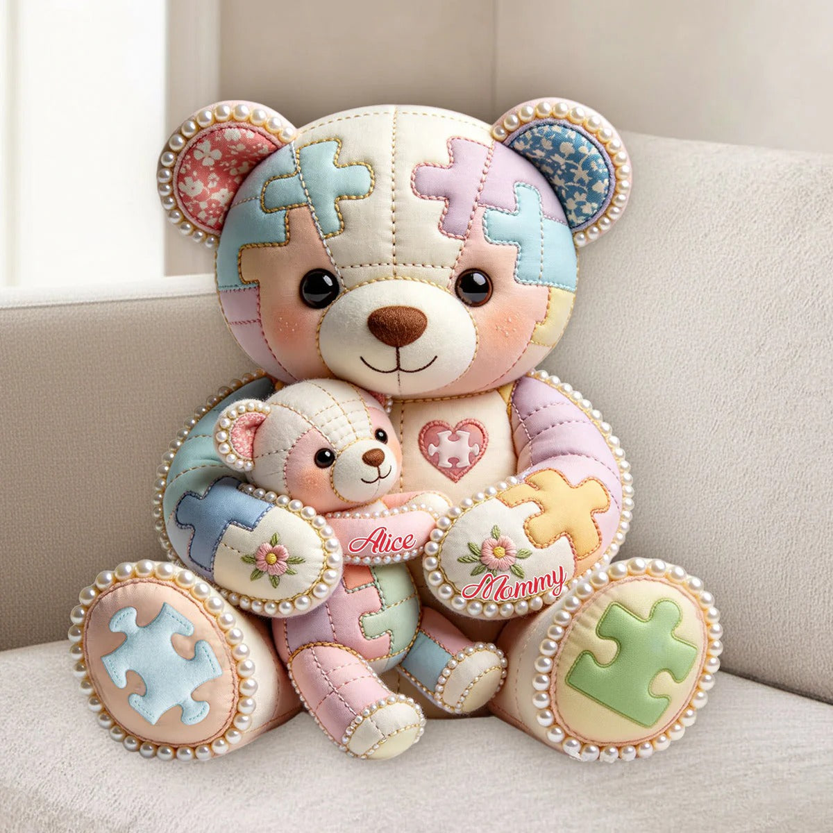 Autism Mom - Personalized Mother Shaped Pillow