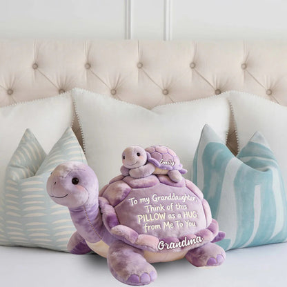 To my Granddaughter - Personalized Mom Shaped Pillow