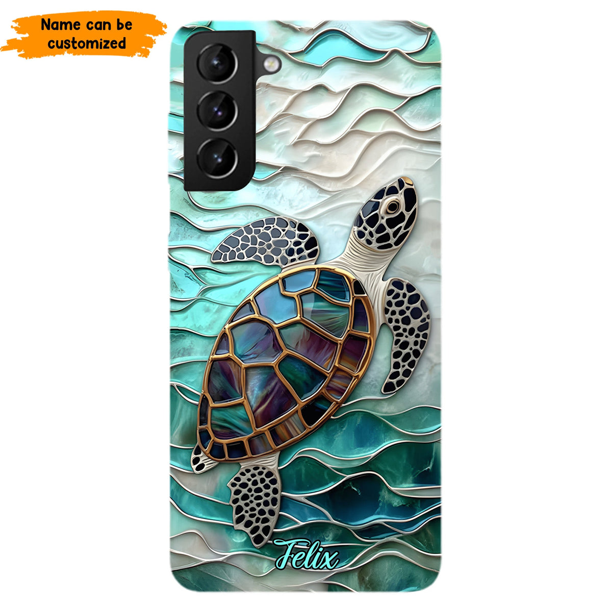 Personalized Sea Turtle Ocean Phone Case