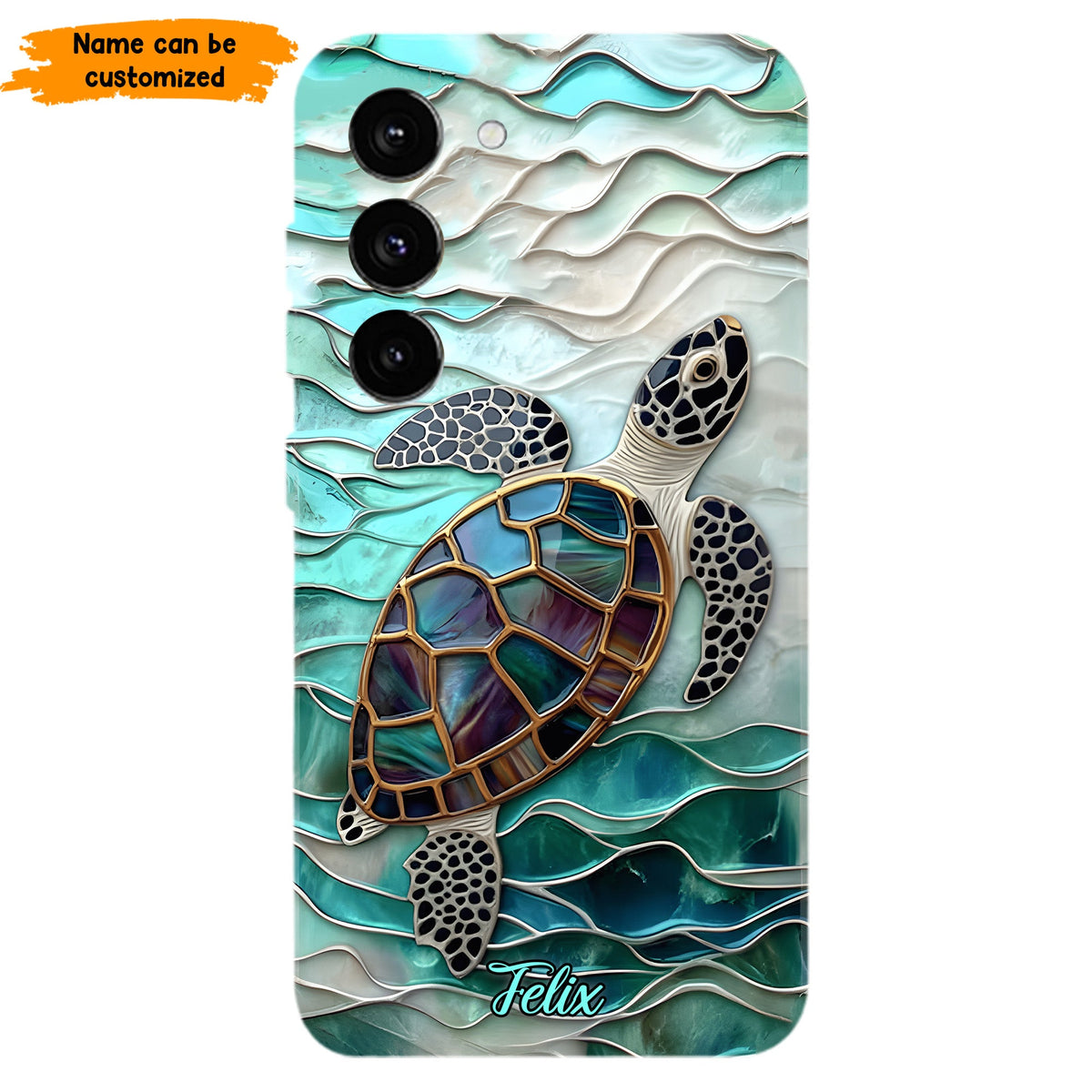 Personalized Sea Turtle Ocean Phone Case