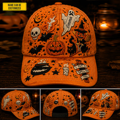 Personalized Halloween Pumpkin Classic Cap