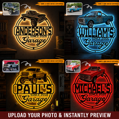 Personalized Custom Photo Classic Car Metal Sign Collection