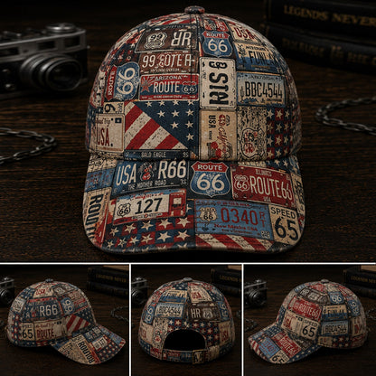 Vintage Route 66 Classic Cap
