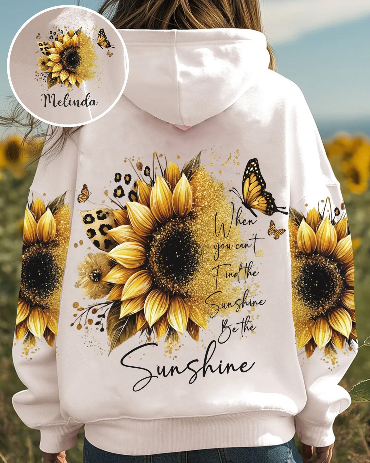 Sunflower Inspirational - Personalized Sunflower All Over Print Shirt