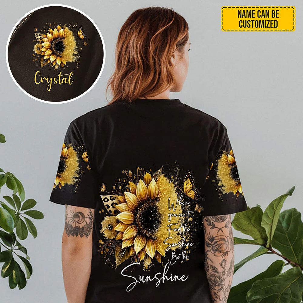 Sunflower Inspirational - Personalized Sunflower All Over Print Shirt
