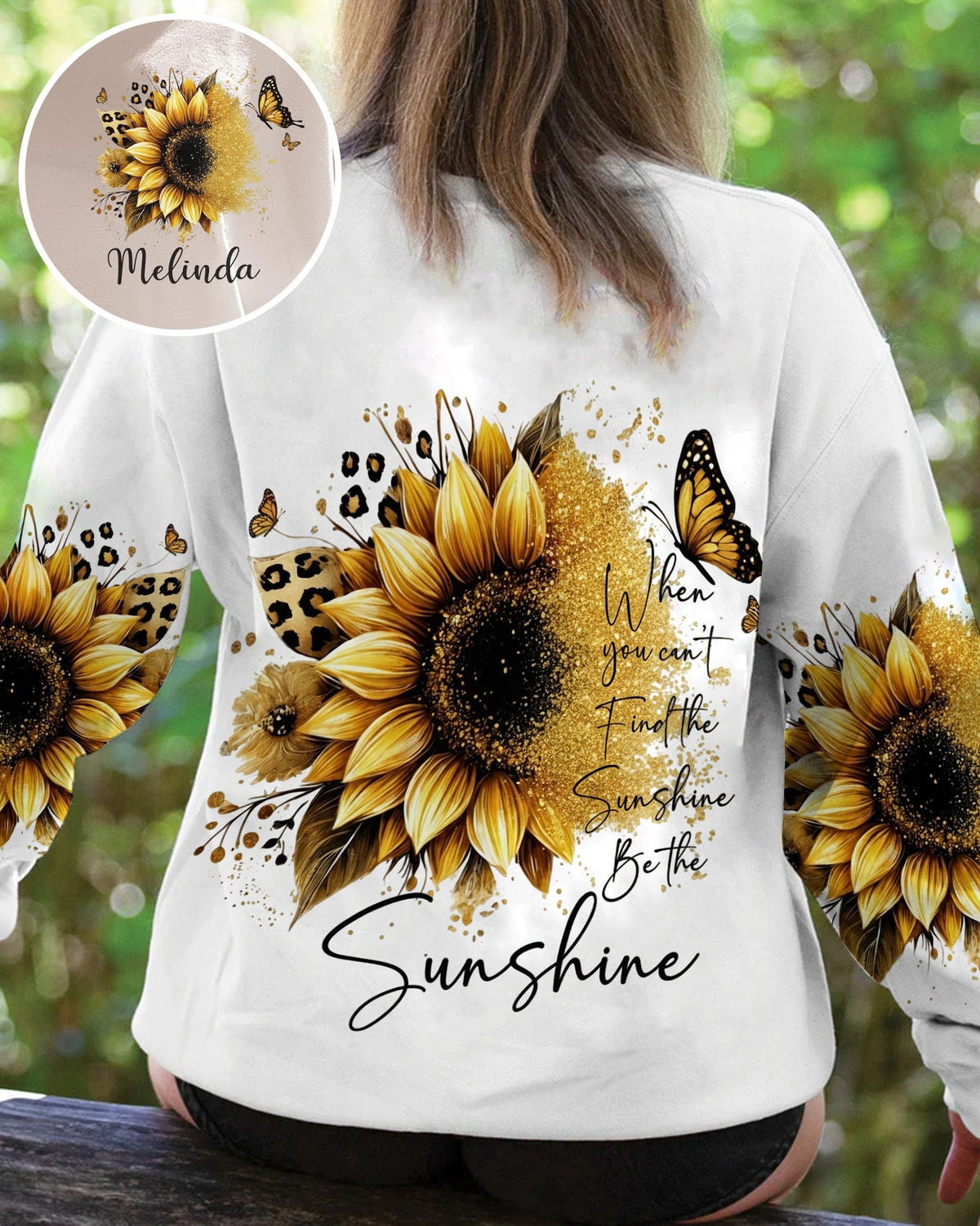 Sunflower Inspirational - Personalized Sunflower All Over Print Shirt
