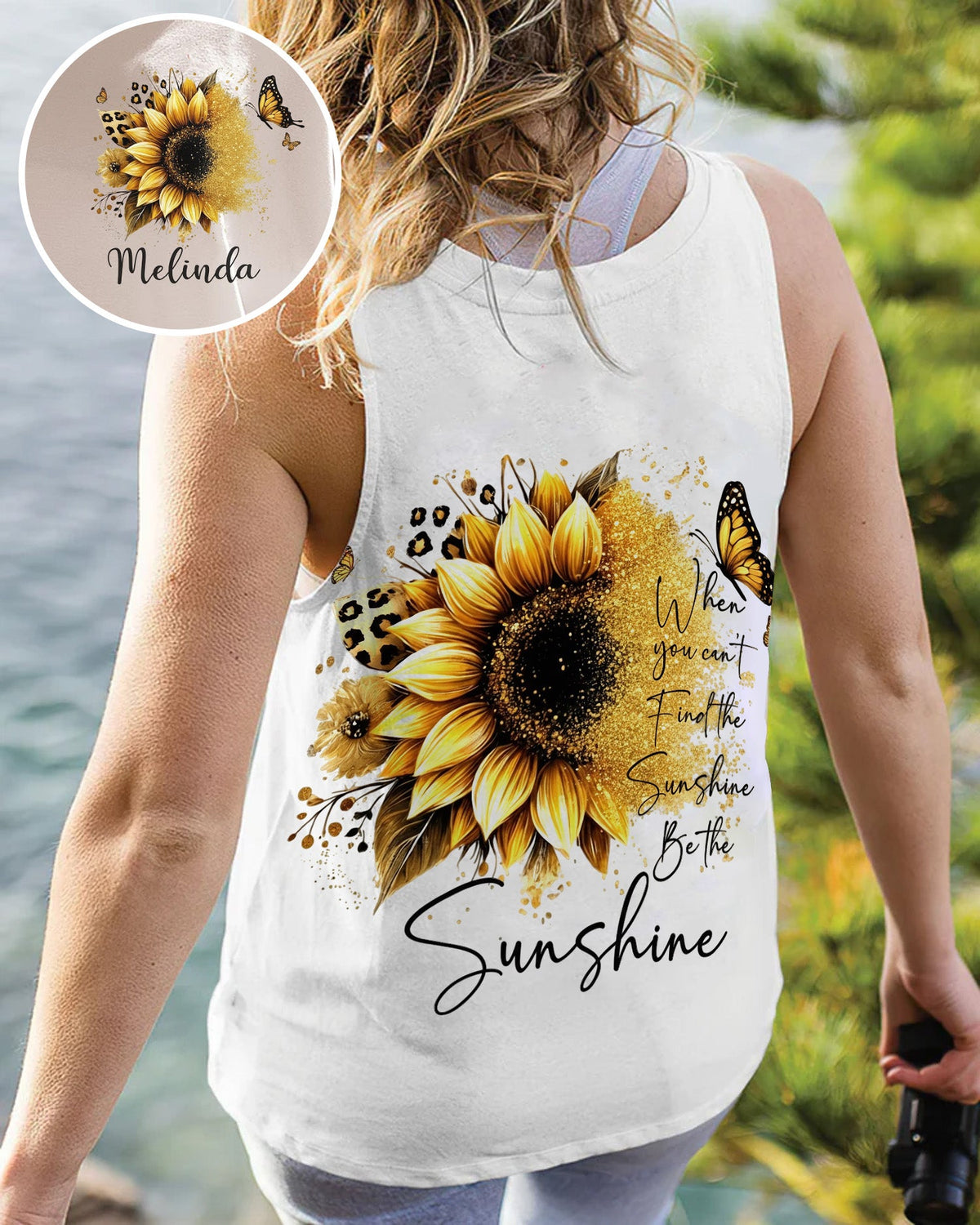 Sunflower Inspirational - Personalized Sunflower All Over Print Shirt