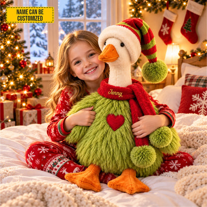 Personalized Christmas Goose Custom Shaped Pillow