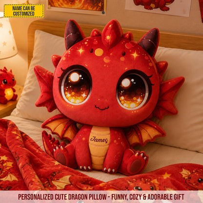 Personalized Cute Dragon Custom Shaped Pillow