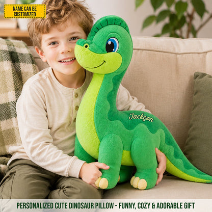 Personalized Cute Dinosaur Custom Shape Pillow
