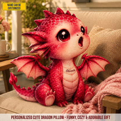 Personalized Cute Dragon Custom Shaped Pillow