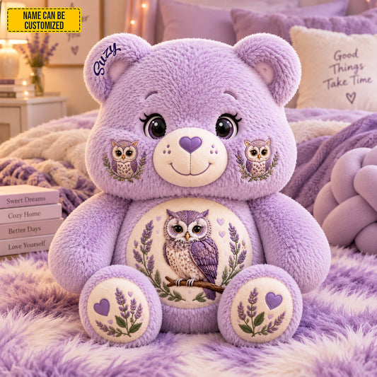 Personalized Bear Owl Custom Shaped Pillow