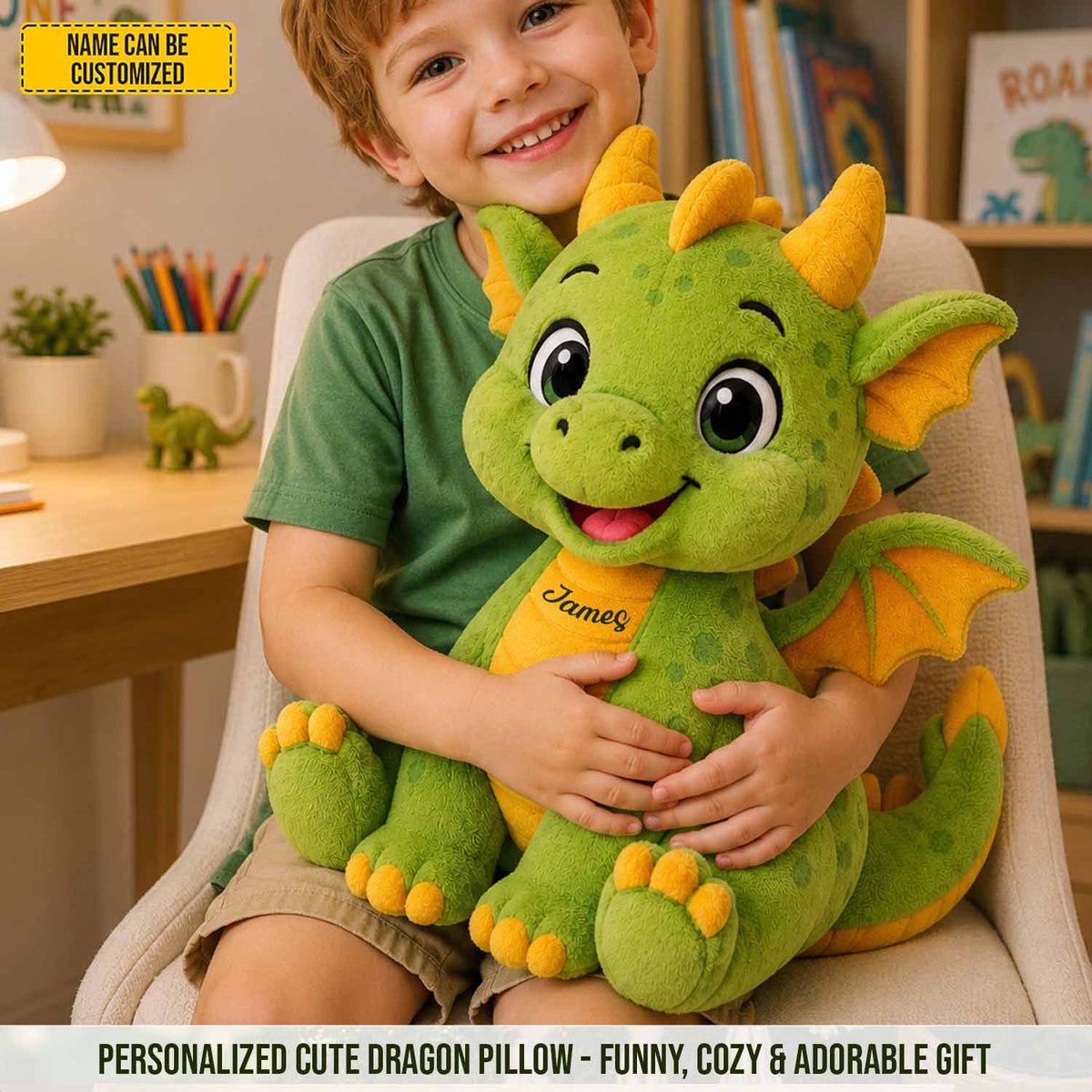 Personalized Cute Dragon Custom Shaped Pillow