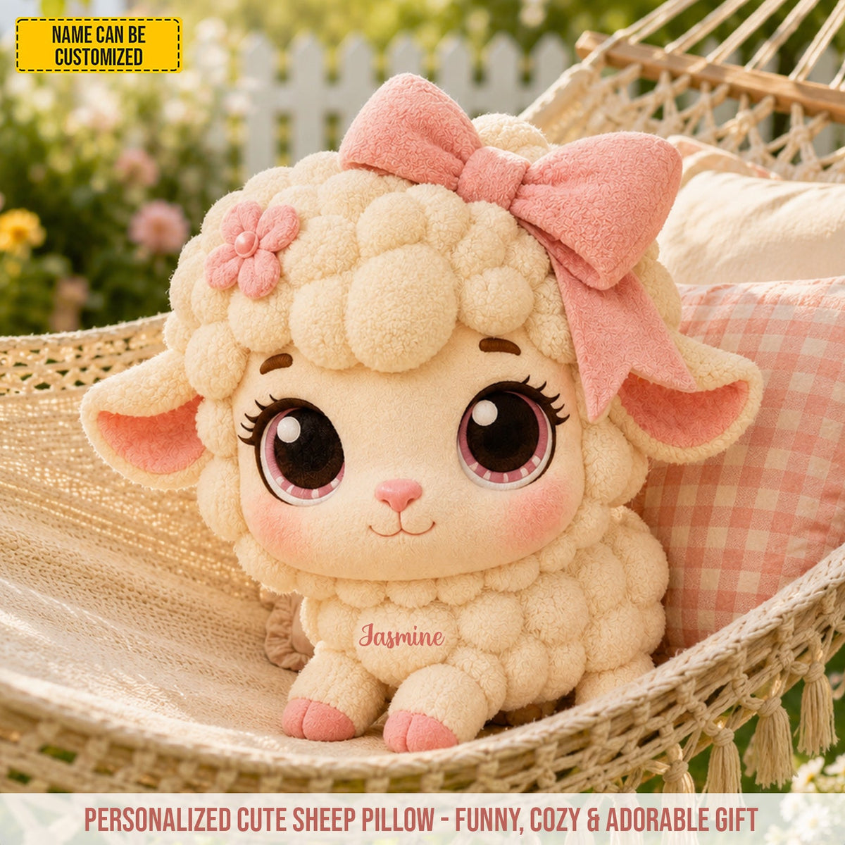 Personalized Cute Sheep Custom Shaped Pillow