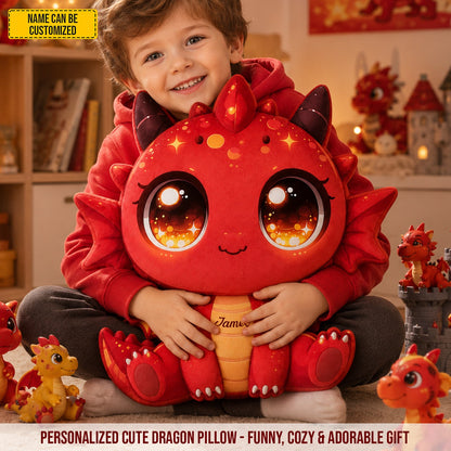Personalized Cute Dragon Custom Shaped Pillow