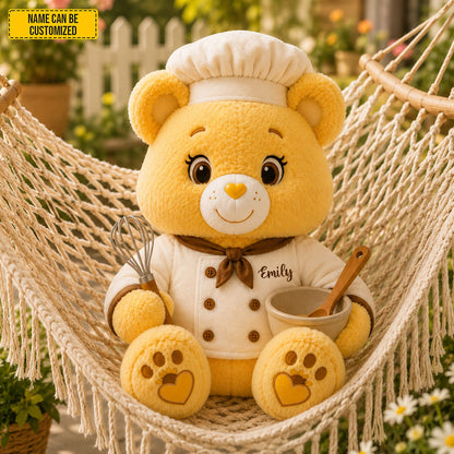 Personalized Chef Bear Custom Shape Pillow