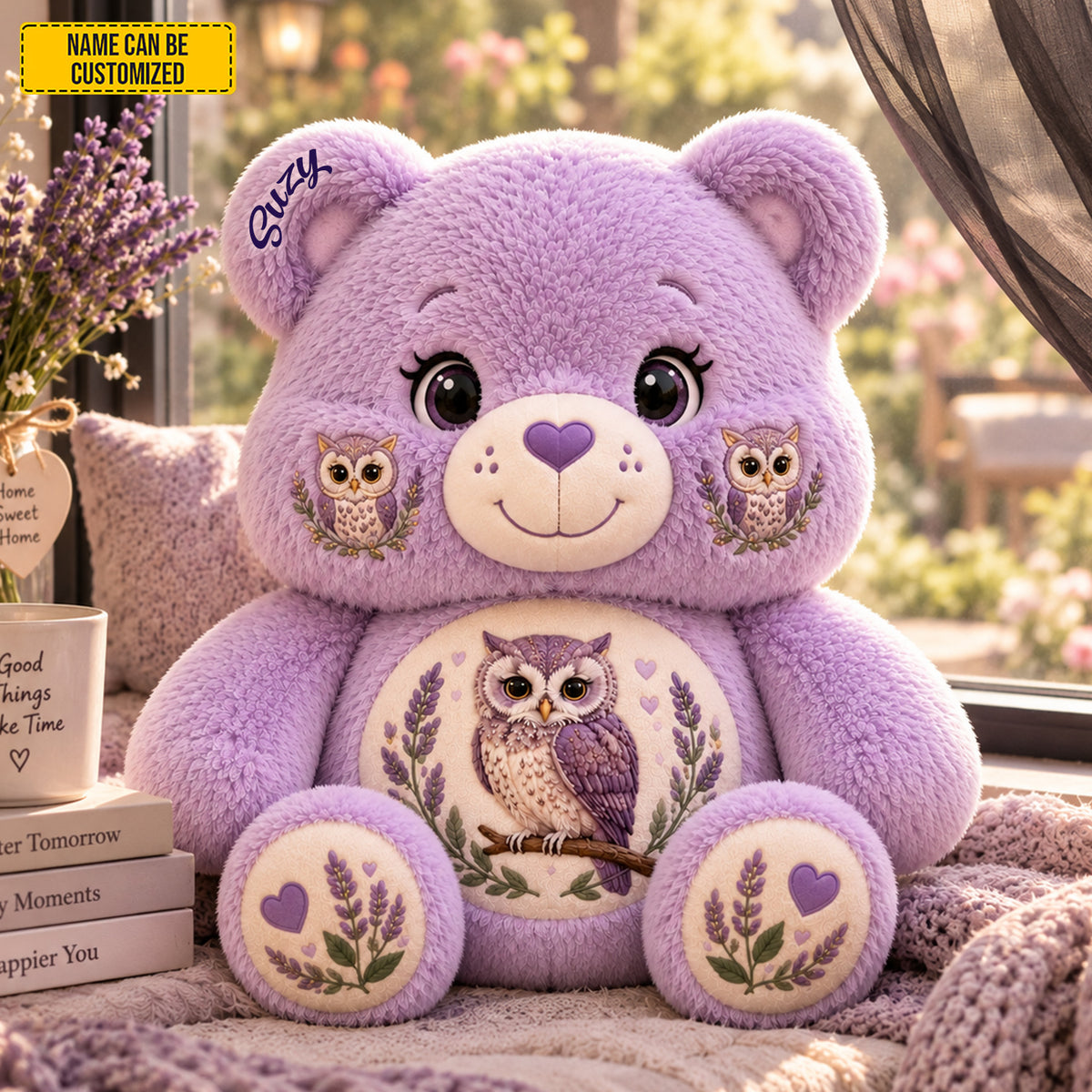Personalized Bear Owl Custom Shaped Pillow
