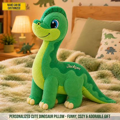 Personalized Cute Dinosaur Custom Shape Pillow
