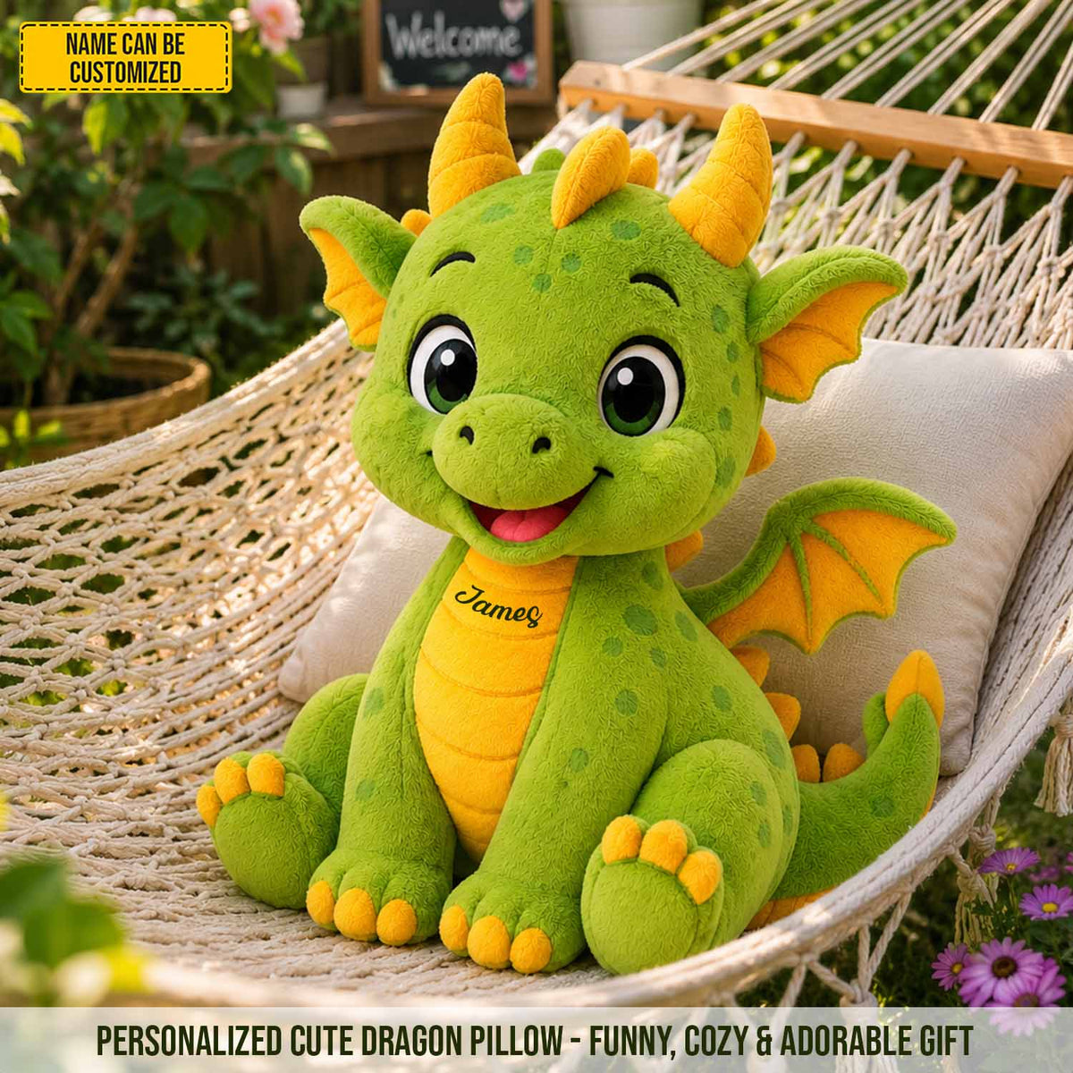 Personalized Cute Dragon Custom Shaped Pillow
