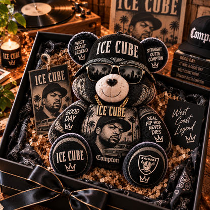 Ice Cube Custom Shaped Bear Pillow – Unique Gift for Classic Music Lovers