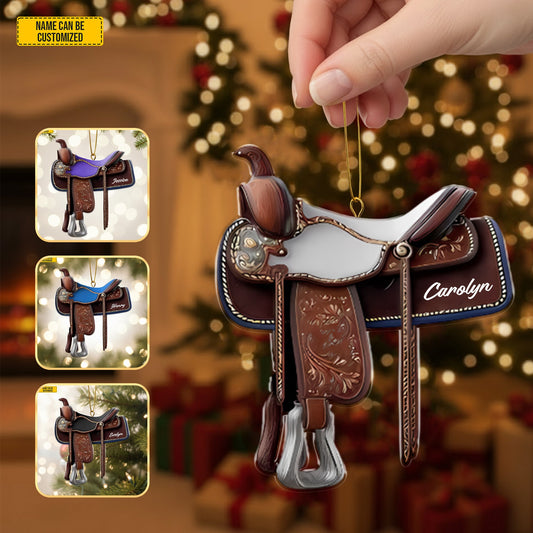 Western Horse  - Personalized Cowgirl Acrylic Ornament
