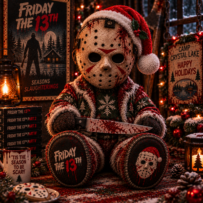 Jason Voorhees Christmas Custom Shaped Pillow – Halloween Horror Gift for Movie Fans