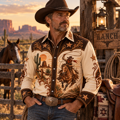 Western Cowboy Shirt – Gift for Cowboy and Country Music Lovers