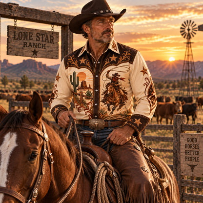 Western Cowboy Shirt – Gift for Cowboy and Country Music Lovers