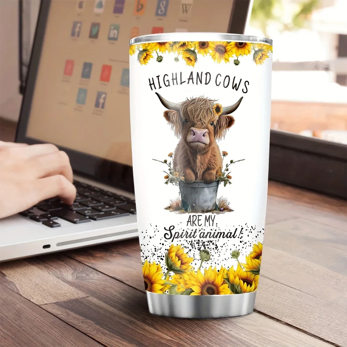 Highland Cow Tumbler - Funny Gift For Cow Lovers