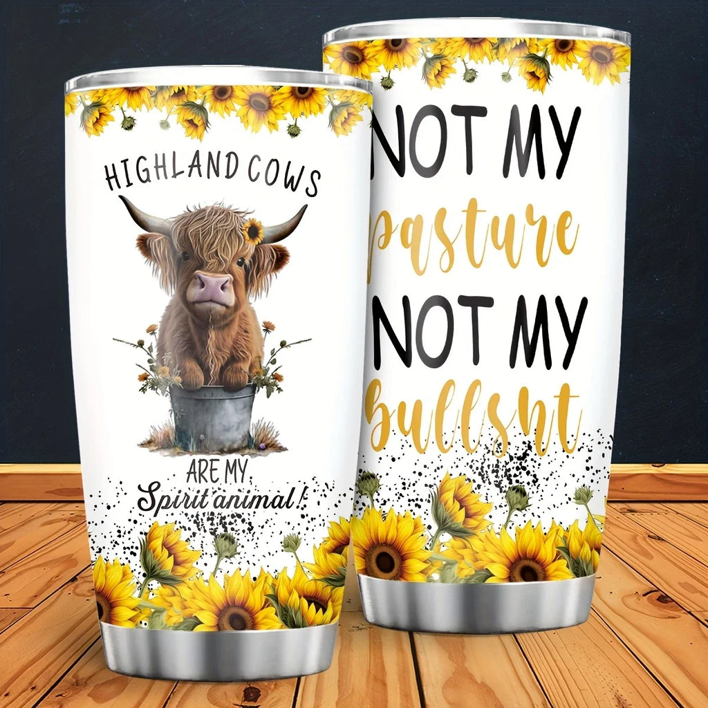 Highland Cow Tumbler - Funny Gift For Cow Lovers