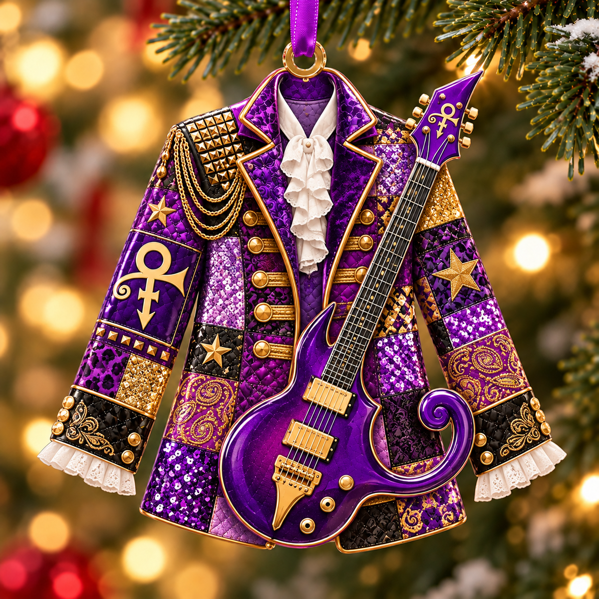 Prince Christmas Ornament -  Classic Music Legend Gift