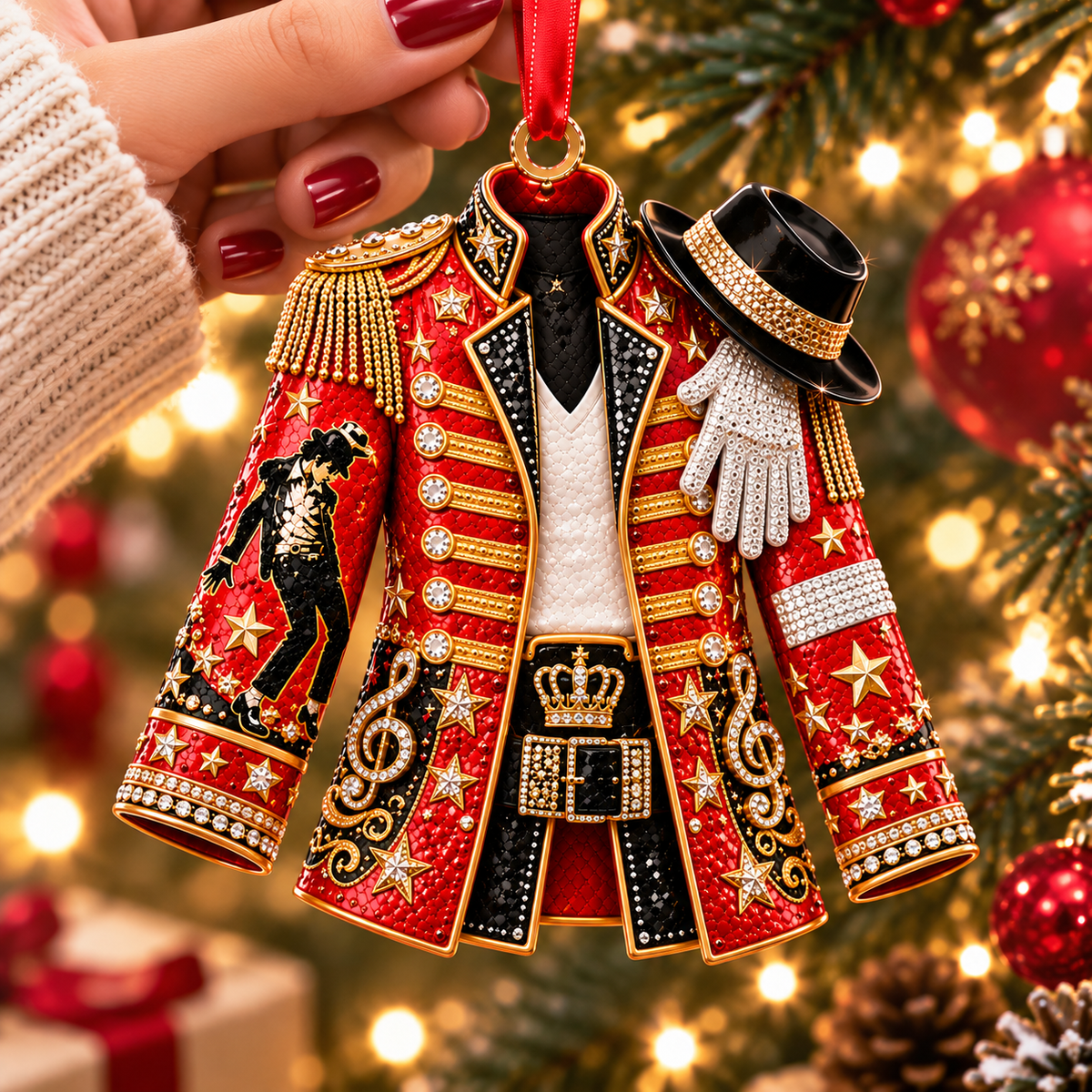 Michael Jackson Christmas Ornament - Classic Music Legend Gift