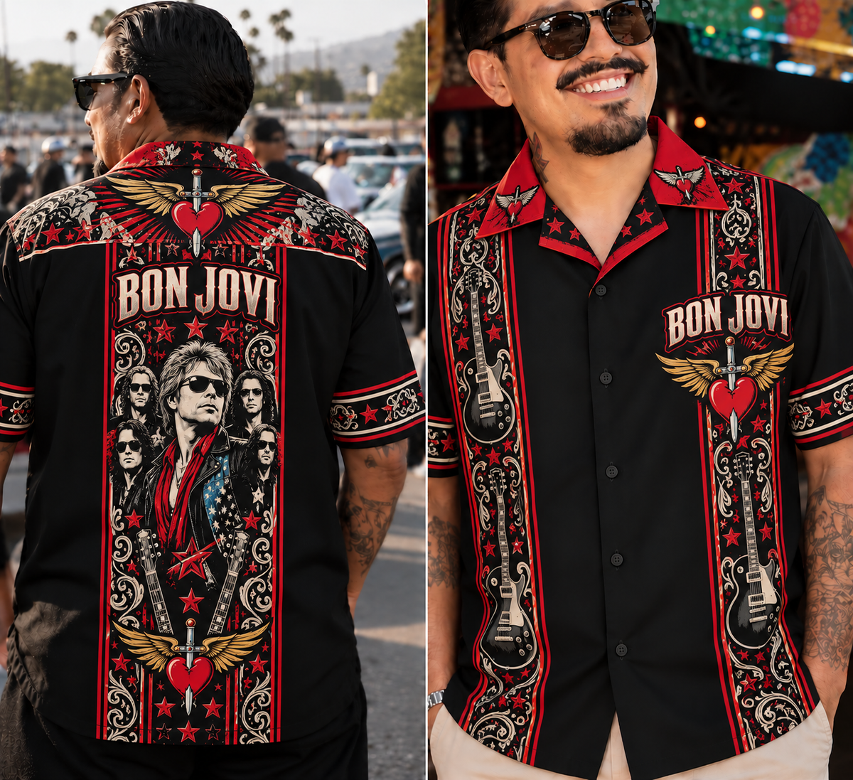 Bon Jovi Hawaiian Shirt – Classic Rock Inspired Gift Featuring Jon Bon Jovi