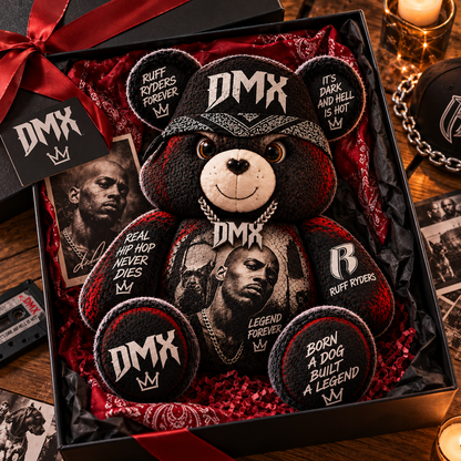 DMX Custom Shaped Bear Pillow – Unique Gift for Classic Music Lovers