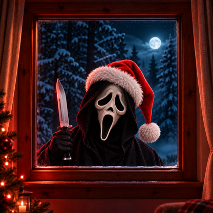 Creepy Christmas Window Decal
