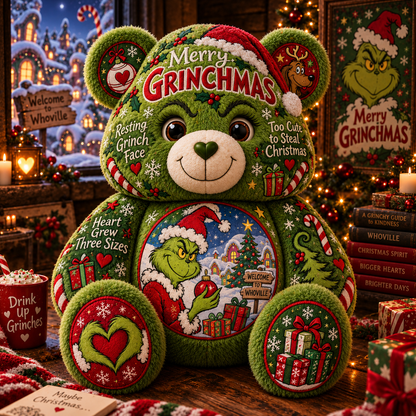 Grinch Christmas Custom Shape Pillow – Gift for Grinch Lovers