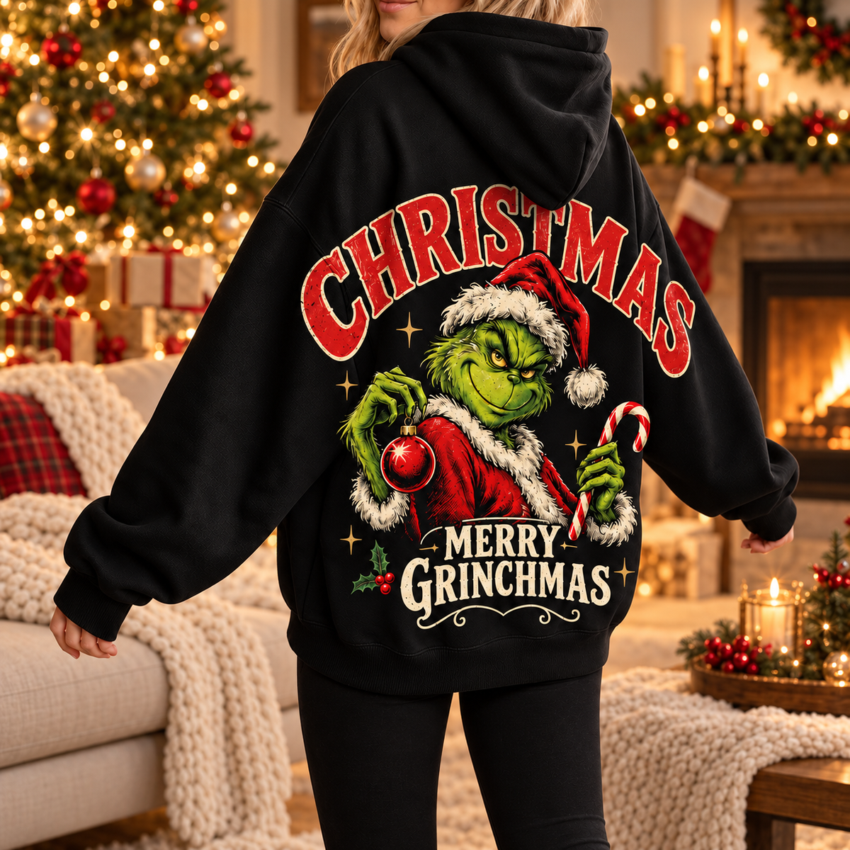 Grinch Christmas Hoodie - Christmas Gift for Grinch Fans