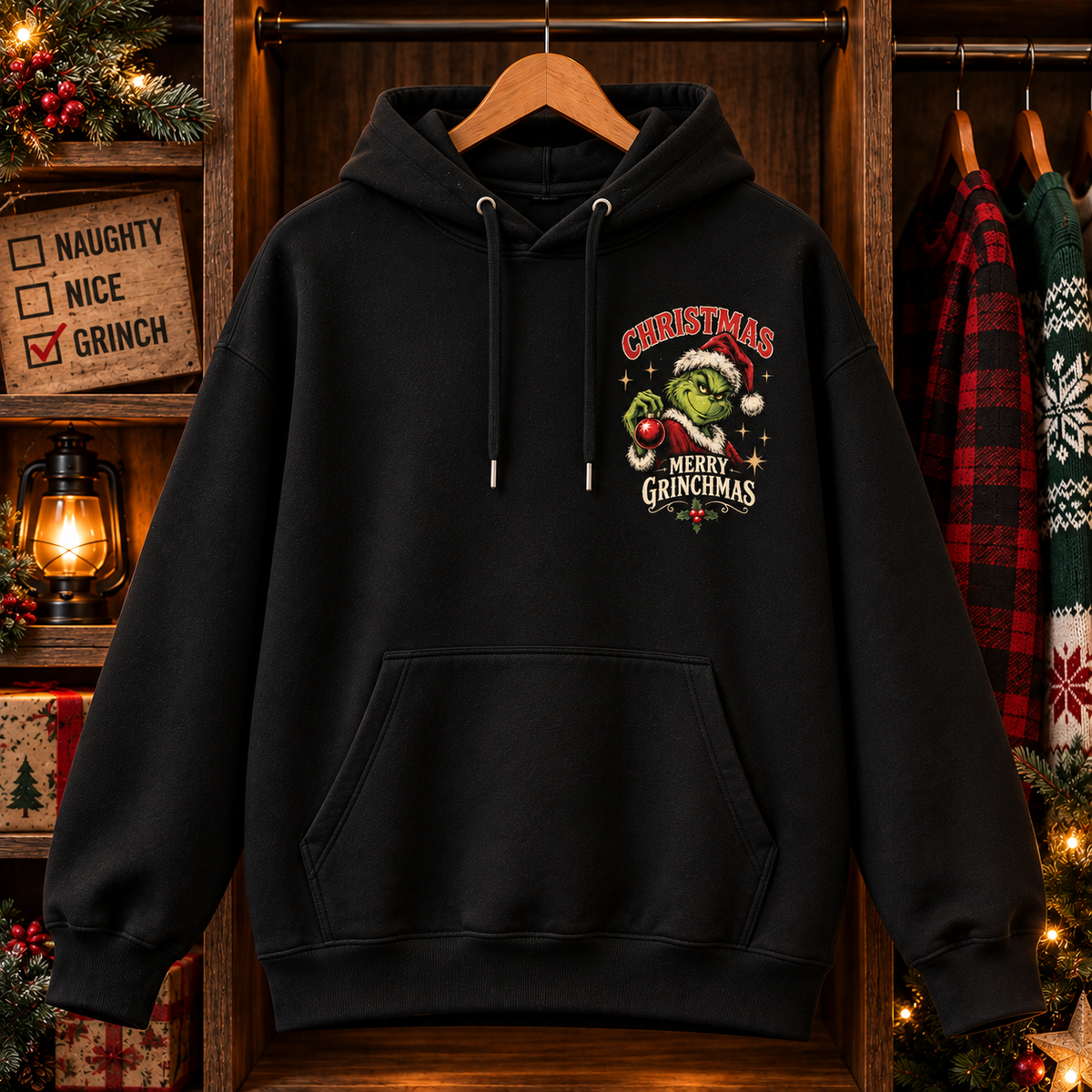 Grinch Christmas Hoodie - Christmas Gift for Grinch Fans