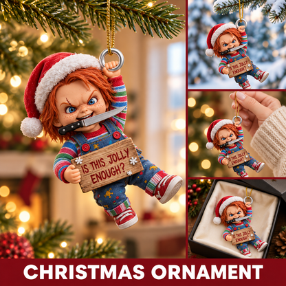 Personalized Chucky Christmas Ornament - Funny Halloween Christmas Gift for Horror Fans