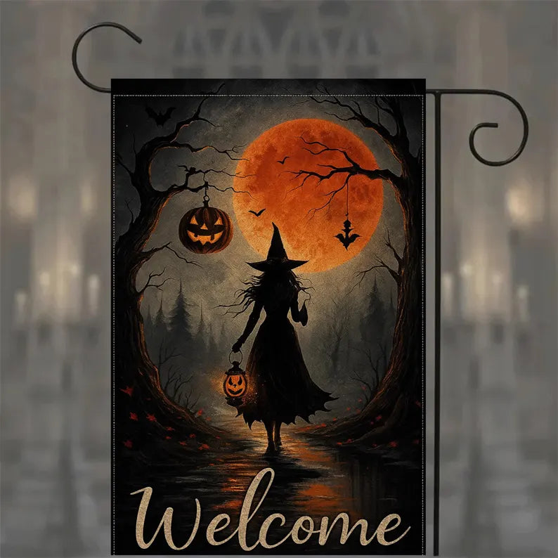 Mystery Witch - Witch Garden Flag, House Flag