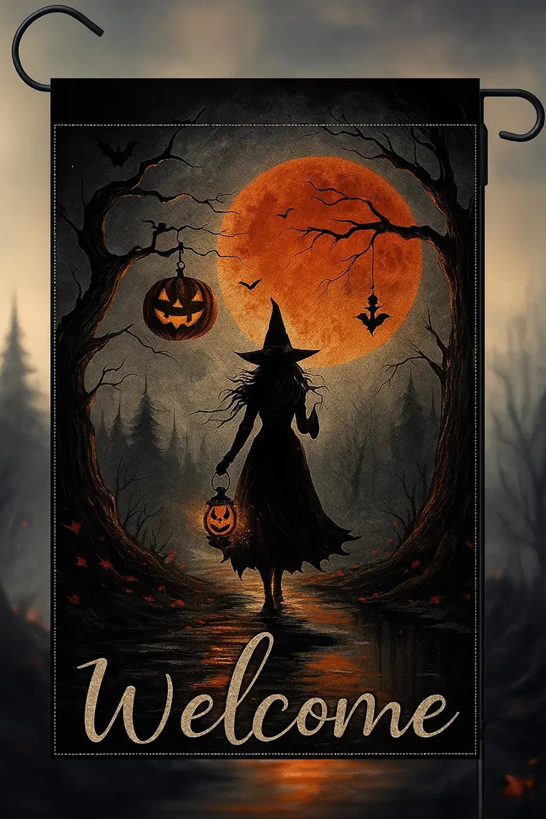 Mystery Witch - Witch Garden Flag, House Flag