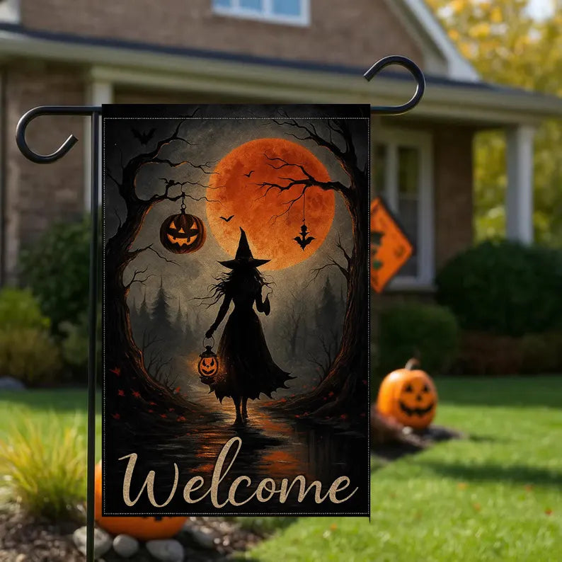 Mystery Witch - Witch Garden Flag, House Flag