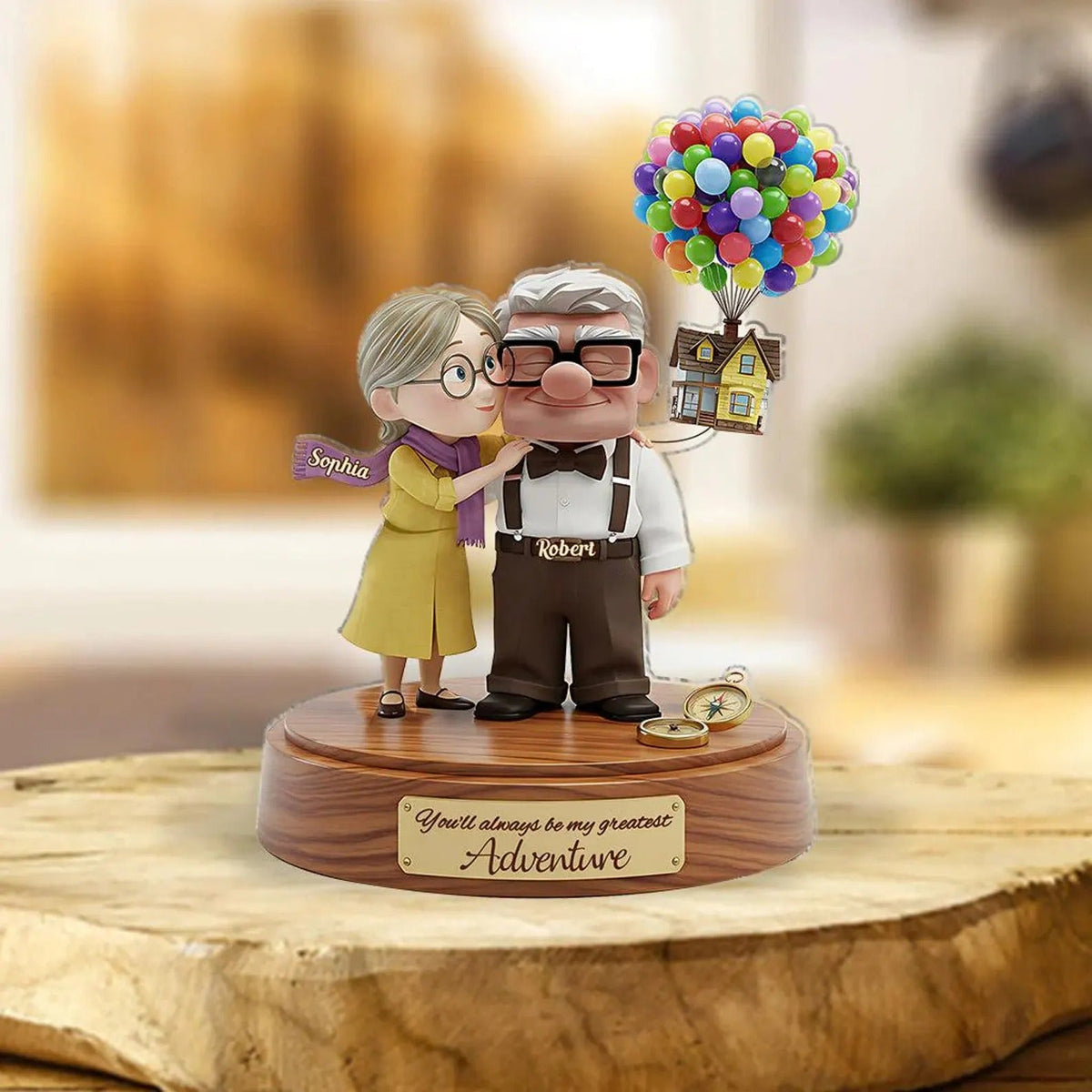 Old Couple Acylic Plaque - Personalized Couple Acrylic Plaque